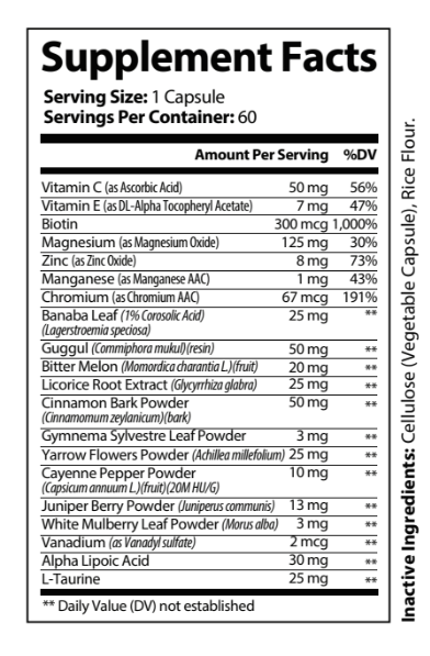 Balanced Blood Sugar Plus Vitamin